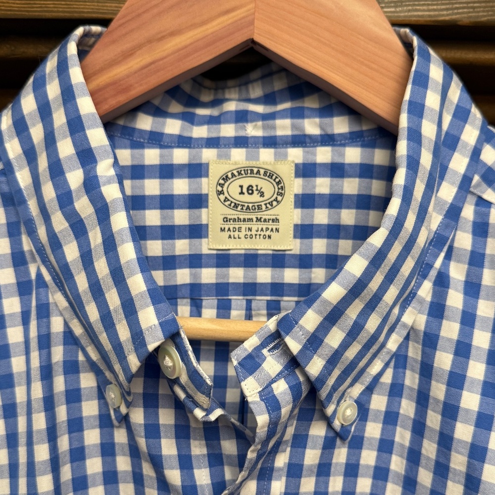 Kamakura Shirts Vintage Ivy Gingham Check Button-Down
